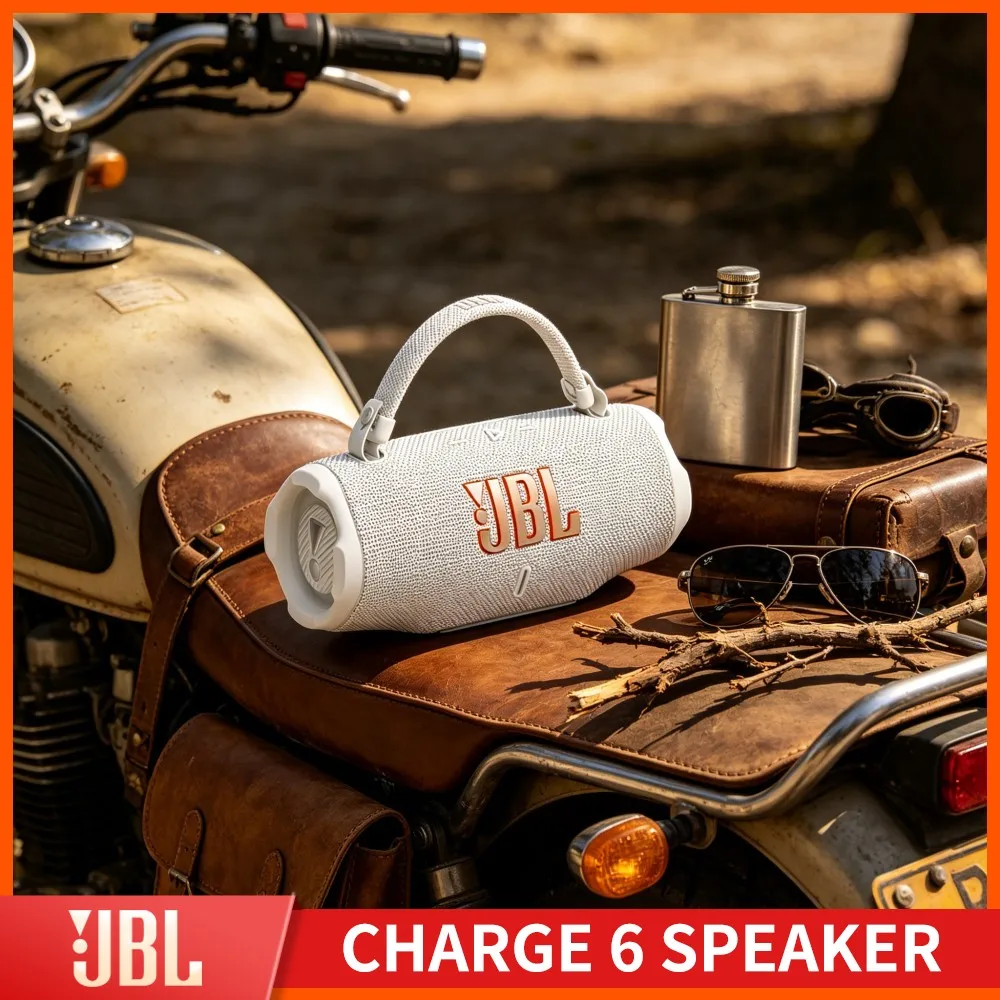 Twilight Lawn Round Bass JBL CHARGE6 Bluetooth Speaker RGB Handsfree IP67 Waterproof Dual Driver TF Card Wireless Stereo Audio