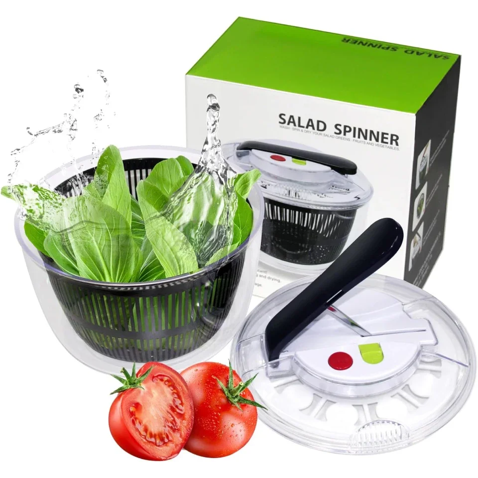 

Kitchen Supplies Manual Vegetable Dehydrator, Vegetable Wash and Drain Basket, Salad Wash Basin, Kitchen Vegetable Storage Tray