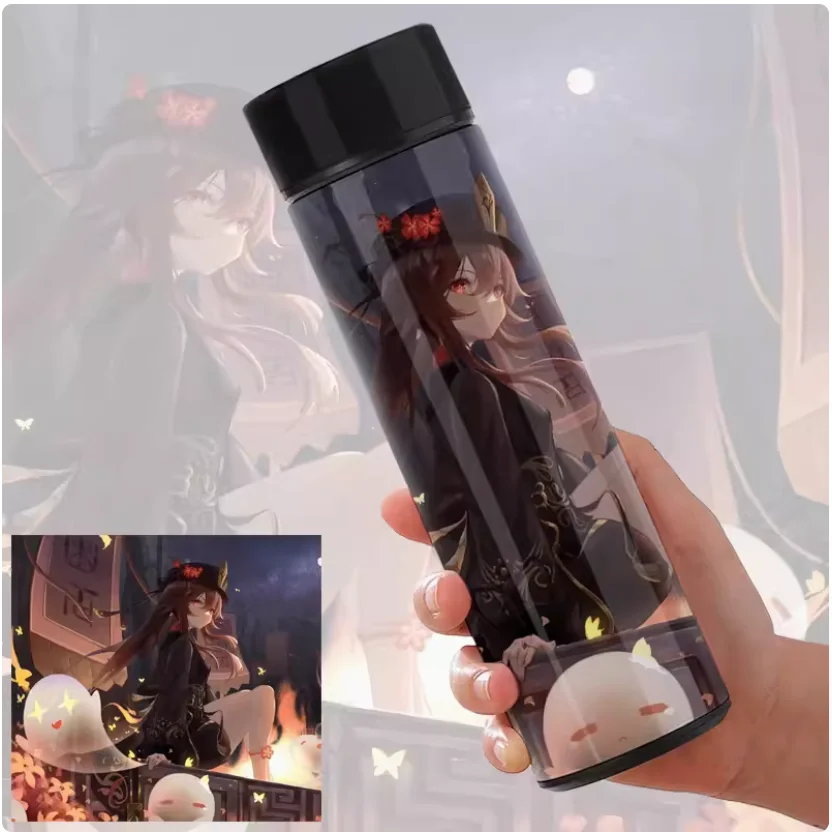 

2024 Anime Genshin Impact 304 Stainless Steel Vacuum Cup Shenhe Sangonomiya Kokomi Kamizato Ayaka Smart Thermos Water Cup