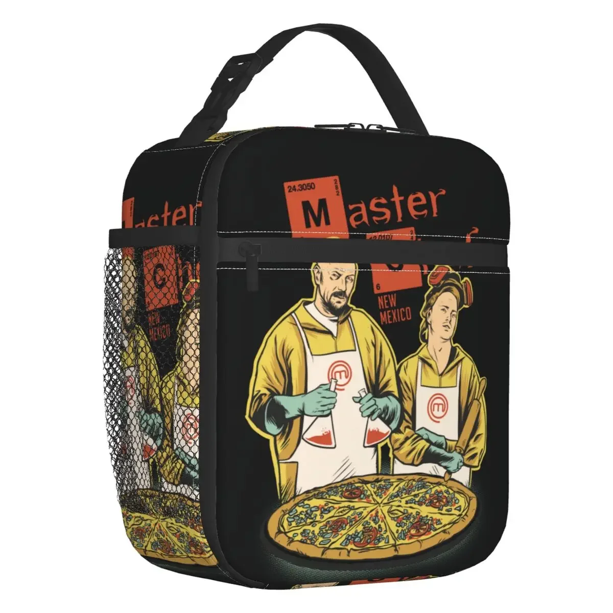 Walter White Cook Meme Insulated Lunch Bag Work School TV Show Heisenberg Portable Thermal Cooler Bento Box Kids