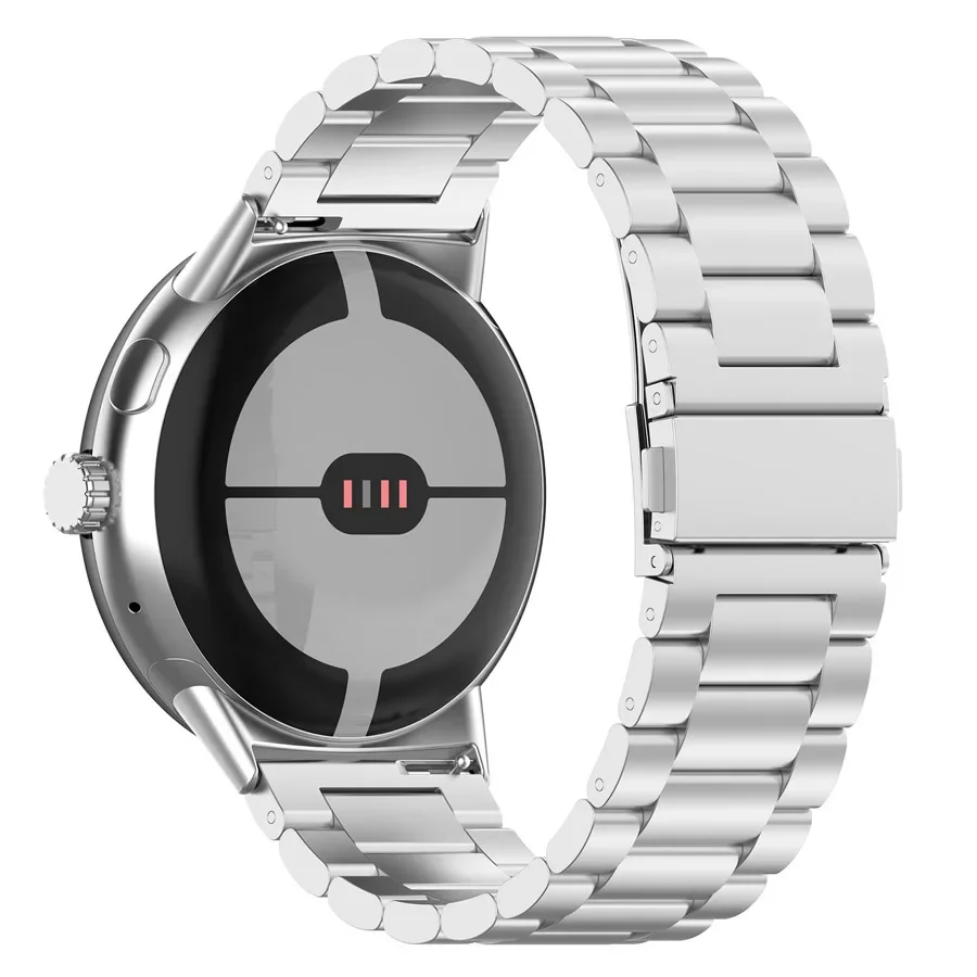 Edelstahlarmband für Google Pixel Watch 5 4 3 41 45mm Ersatzarmband für Google Pixel 2 Uhrenarmband Correa Zubehör ohne Lücke – Detail 5
