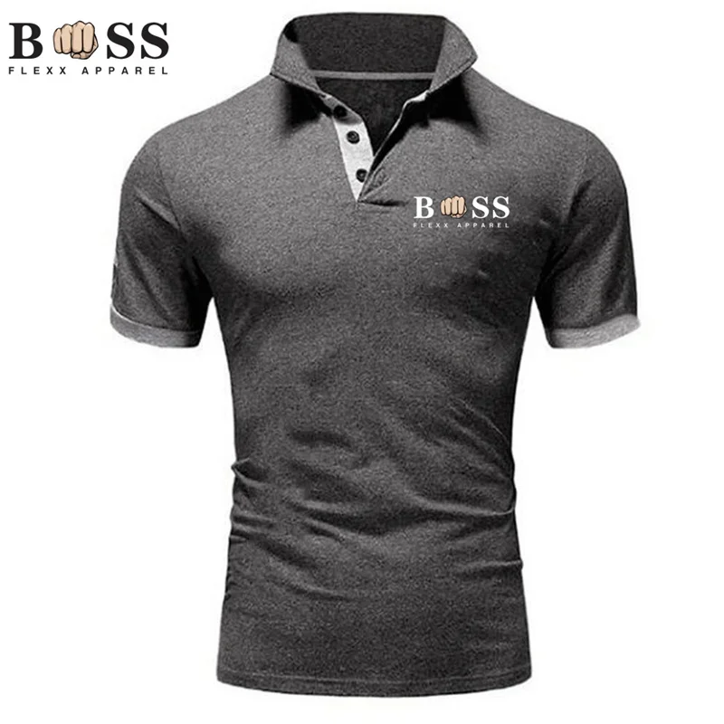 2024 New Men\'s Fashion Sports Summer Slim Fit Short Sleeve Polo Shirt, Men\'s Personalized Printed Golf Polo Shirt.