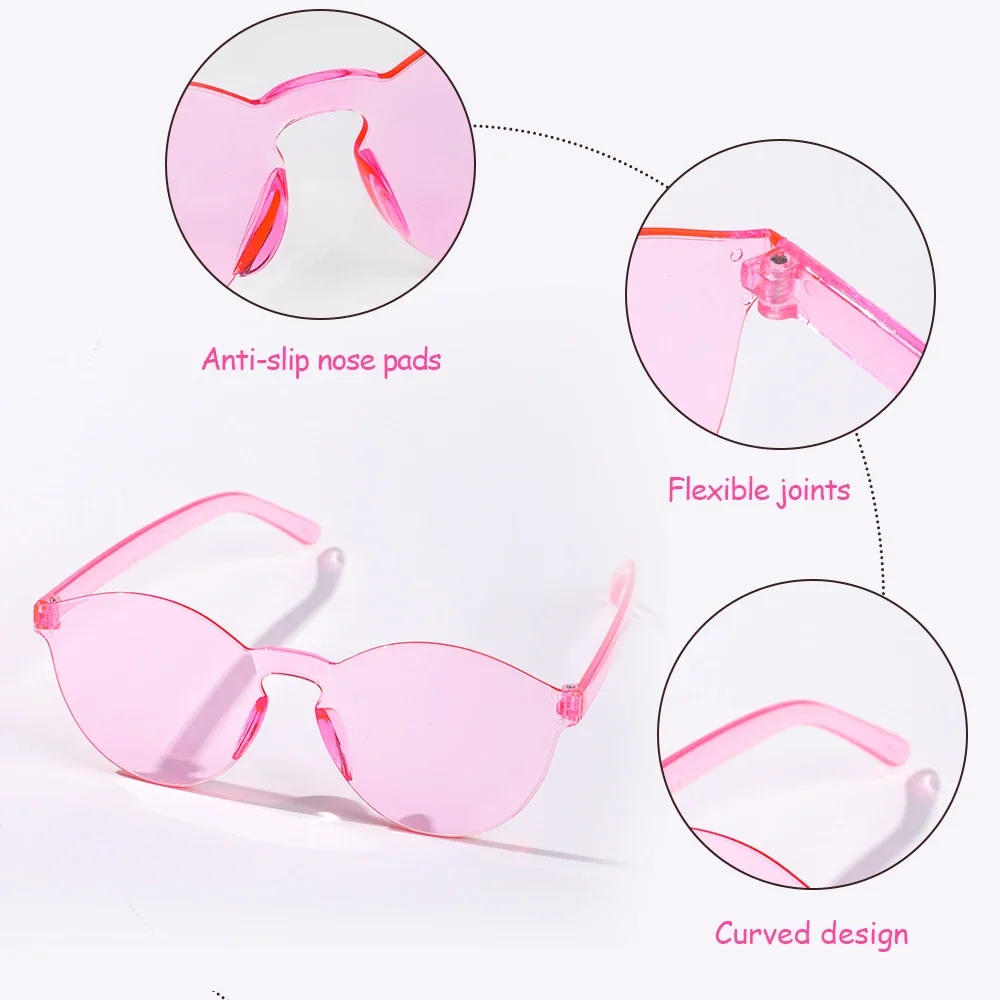 2Pcs/Set Women Cute Bows Hairband Headband Cartoon Sunglasses  Eyewear Glasses Casual Kids Seaside Hair Accessories Gift Set