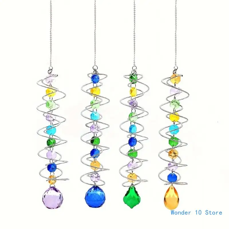 

Suncatchers 3D Tailwinds Rotating Crystals Ball Hangings Decorations Rainbow Makers