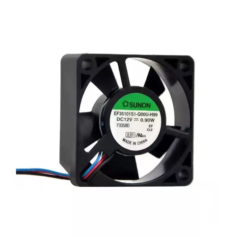 SLIDER EF35101S1-Q00U-H99 DC 12V 0.90W 3510 3-Wire Cooling Fan, 35x35x10mm Micro Mini Quiet Brushless 3D Printer Axial Fan