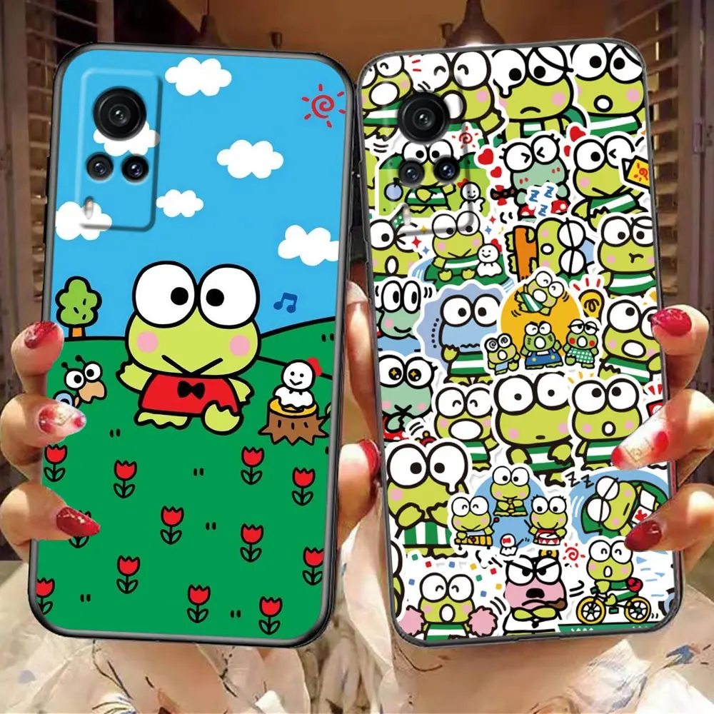 Cute F-Frog K-Keroppi Phone Case For VIVO X90 X80 X70 X60 X50 X30 V29 V27 V25 V23 V23E V21 V21E V20 Case Funda Shell Capa Coque