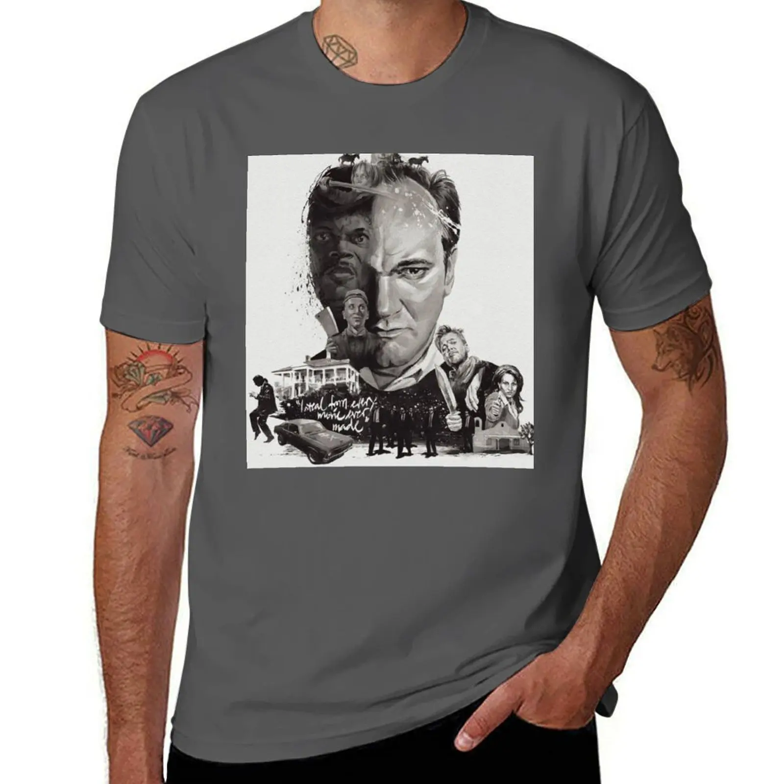 t-shirt-con-logo-tarantino-quentin-t-shirt-casual-a-maniche-corte-in-morbido-cotone