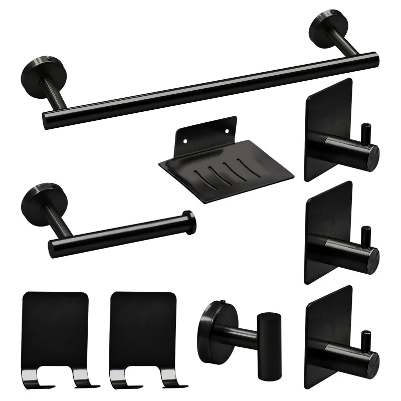 Bathroom Hardware Set 7Pcs Bathroom Towel Rack Including 16