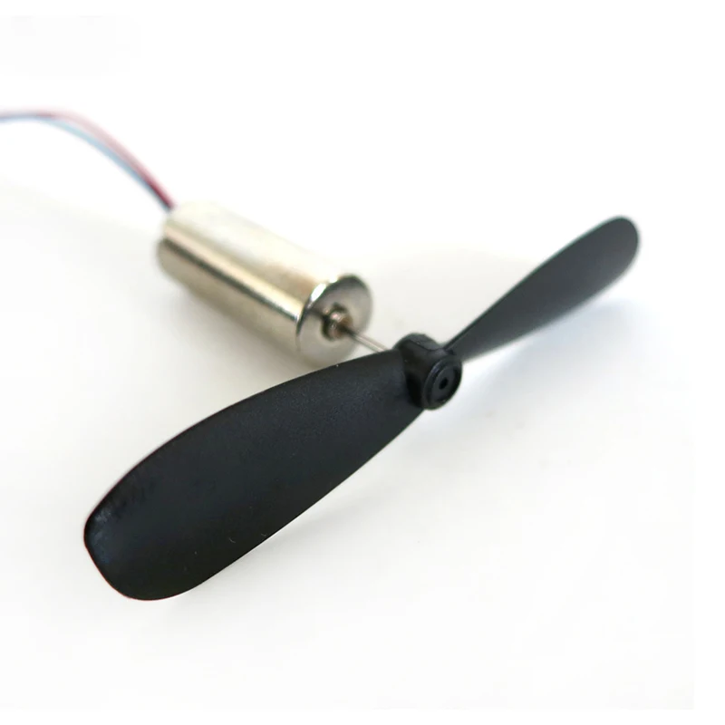 1set=2pcs DC3.7-4.2V 716 7*16MM Micro DIY Helicopter Coreless DC Motor With Propeller Great Torque High Speed Motor