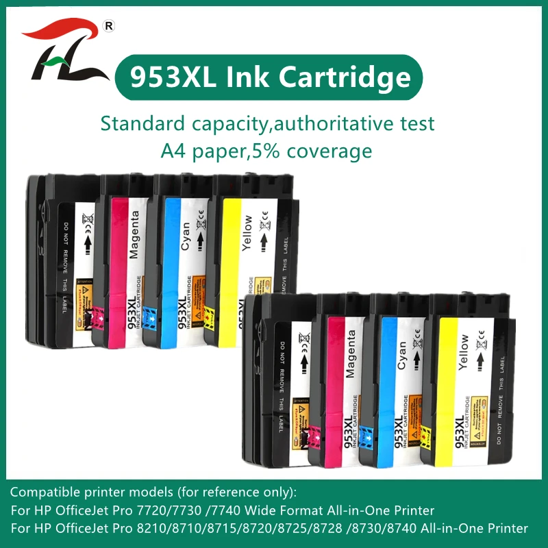 

Compatible Ink Cartridge for hp953 953 953XL for HP pro 7740 8210 8218 8710 8715 8718 8719 8720 8725 8728 8730 8740 printer