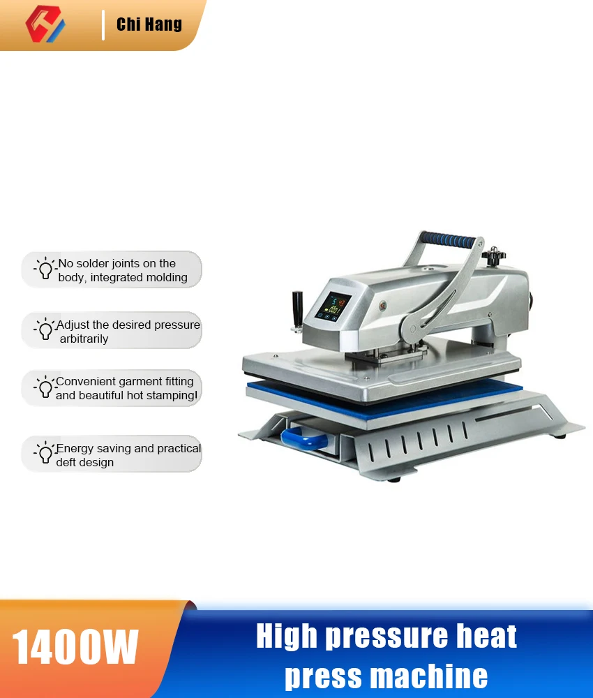 High Pressure Flat Plate Thermal Transfer Hot Stamping Machine Heat 38*38 Hot Drilling Machine DIY Machine Heat Press Machine