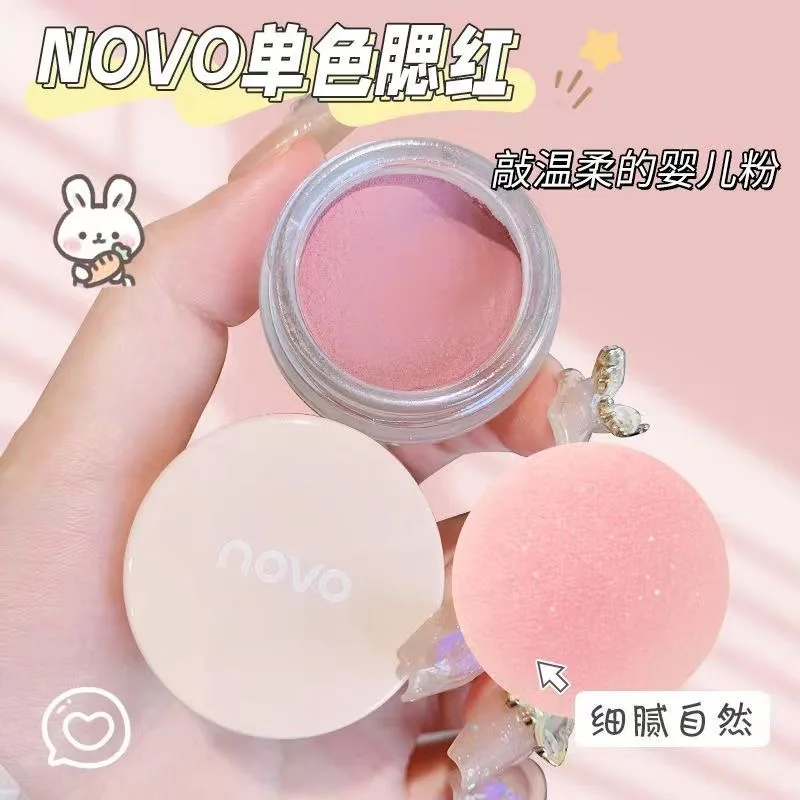 Sweet Face Blush 4 Color Plumper Blusher Long Lasting Brighten Contour Cheek Face Matte Apricot Pink Blusher Powder Rouge Makeup