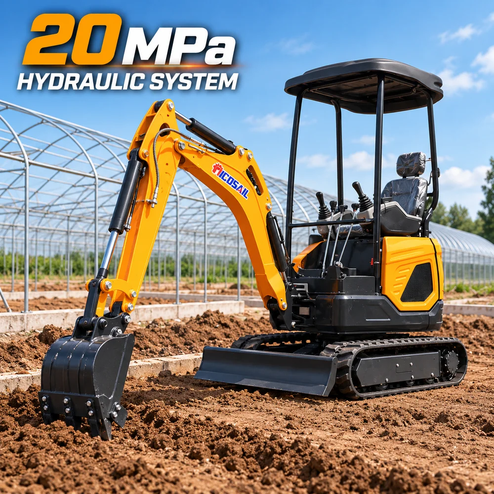 NICOSAIL OKW18L Mini Track Excavator Poland Stock 45L Min Hydraulic Flow 10kN Digging Force Fast Local Delivery