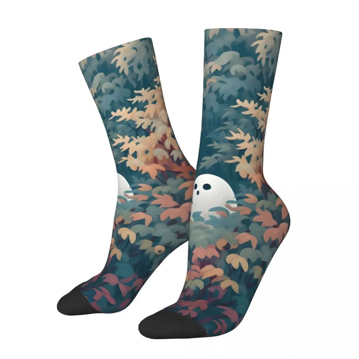 

Vintage Spring Ghost Men's compression Socks Unisex Harajuku Pattern Printed Novelty Crew Sock