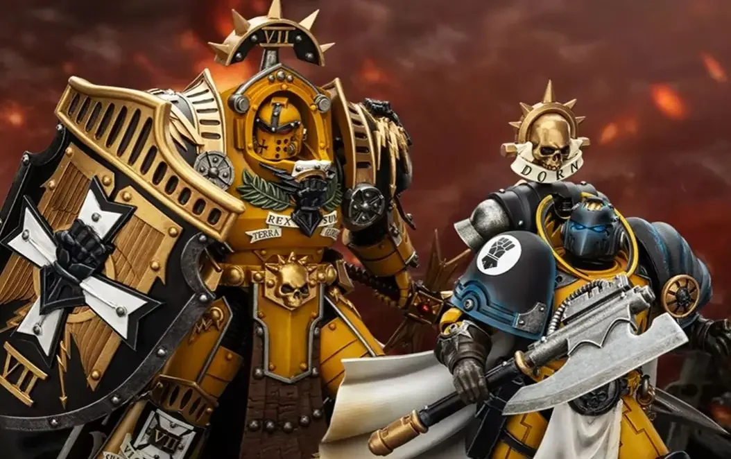 【In stock】  40K Imperial Fists Librarian Consul Legion Praetor in Tartaro Terminator Armor 1/18 Action Figure