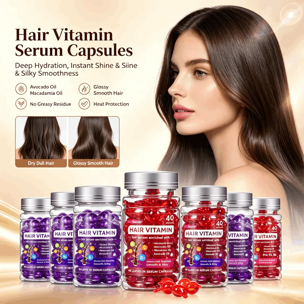 Capsule Wash Free Hair Care Essential Oil Repair Dry Damaged Hair Anti Frizz Nourish Improve Split Ends Shiny Hair Serum care