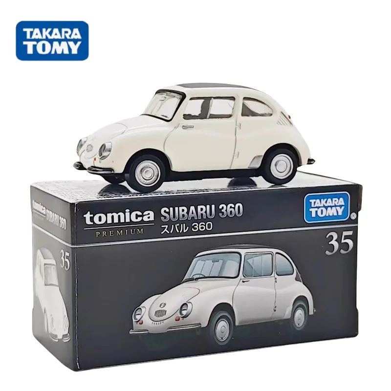 TAKARA TOMY alloy die-cast simulation car model collection decoration Subaru 360 first back, boy toy, child birthday gift