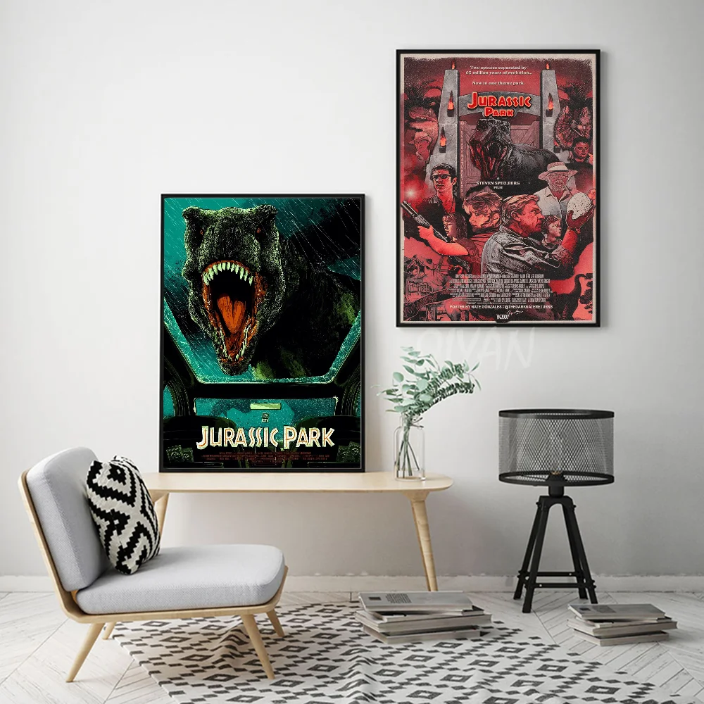 Sci-fi Movie J-Jurassic P-park Poster Wall Art Home Decor Room Decor Digital Painting Living Room Restaurant Kitchen Art