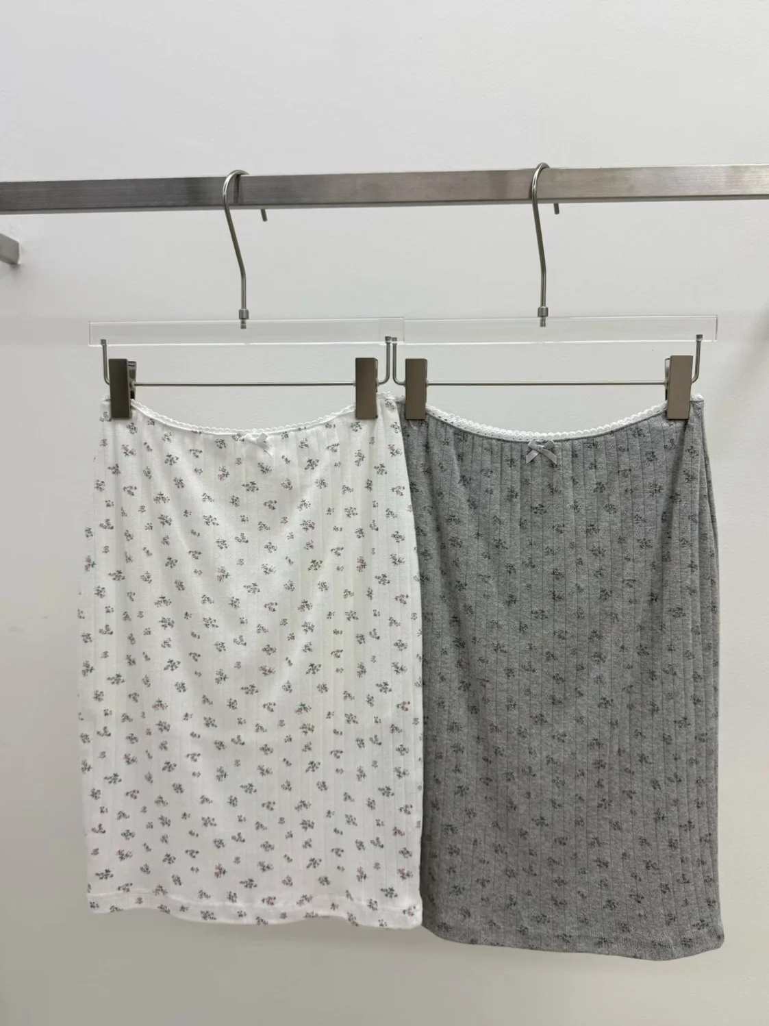 Summer 2026 Sweet Heart Forest System Small Flower Knitted Wrap around Skirt mid Short Youthful  Knot Slimming One S...