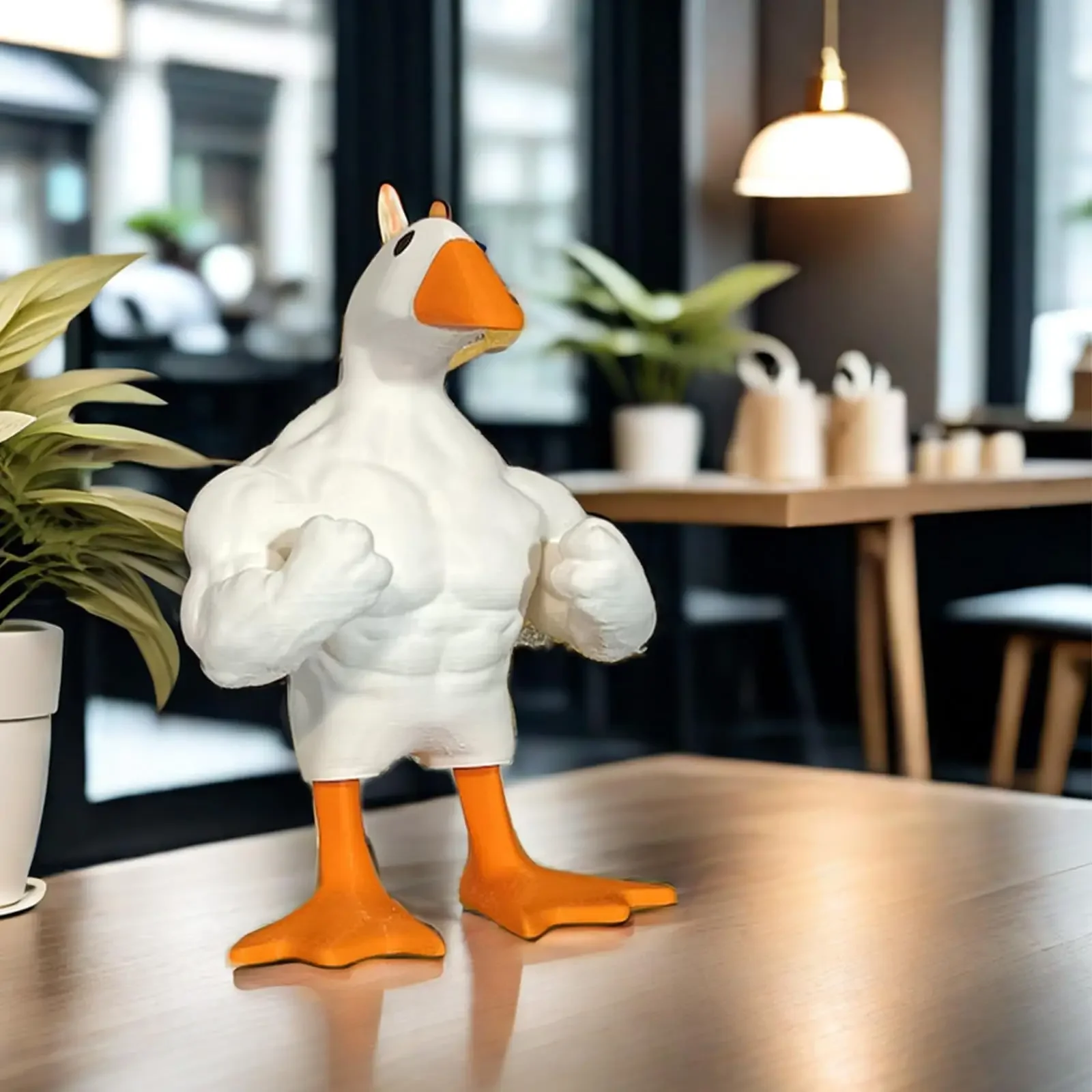 Funny Creative Muscle Duck Home Decoration Garden Decoration Home Resin Crafts Wholesale Decoration  Home Decor