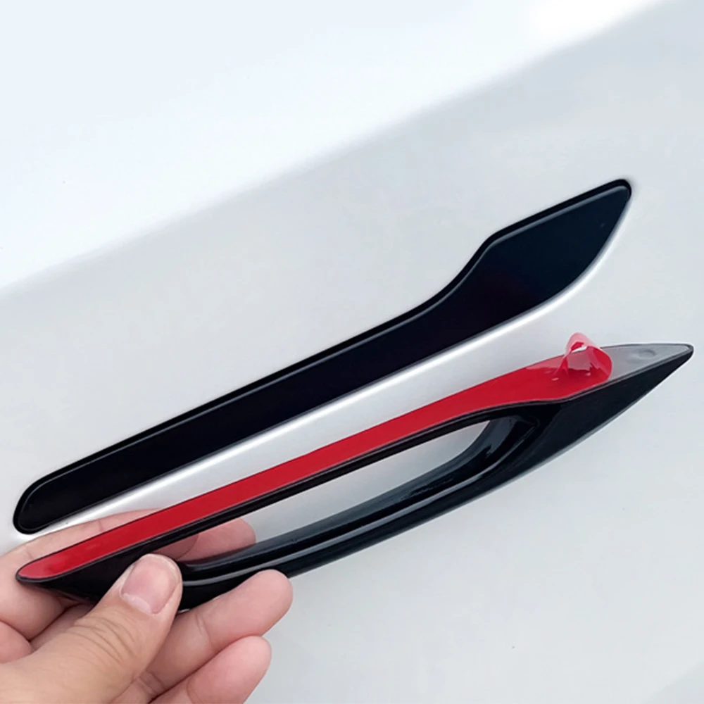 For Tesla Model 3 Model Y 2021 Door Handle Protector Cover Refit Accessories Trim Decoration Handle Sticker Car Antifreeze Door