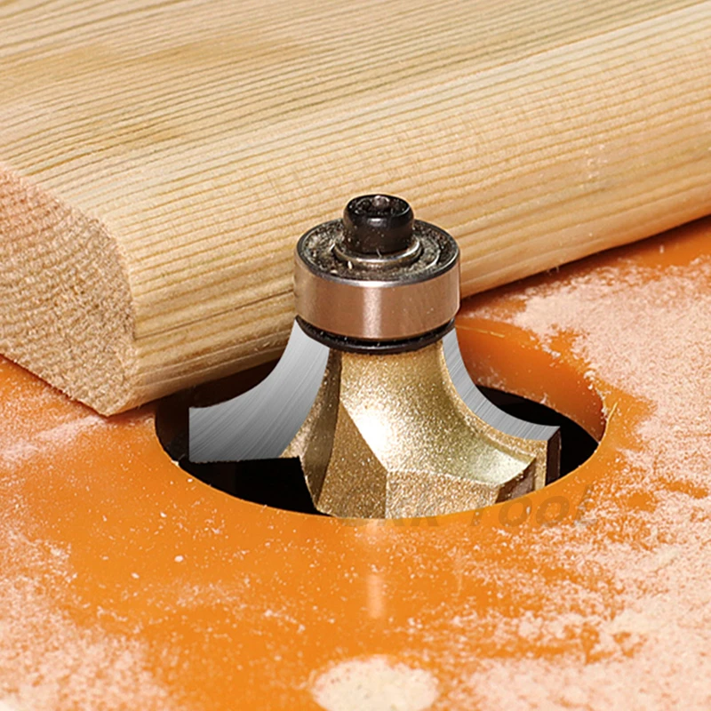 1/4 1/2 بوصة قواطع طحن الزاوية المستديرة مع تحمل أكثر من راوتر بت للخشب أداة نجارة حافة مستديرة المتقلب 6.35/12.7 مللي متر
