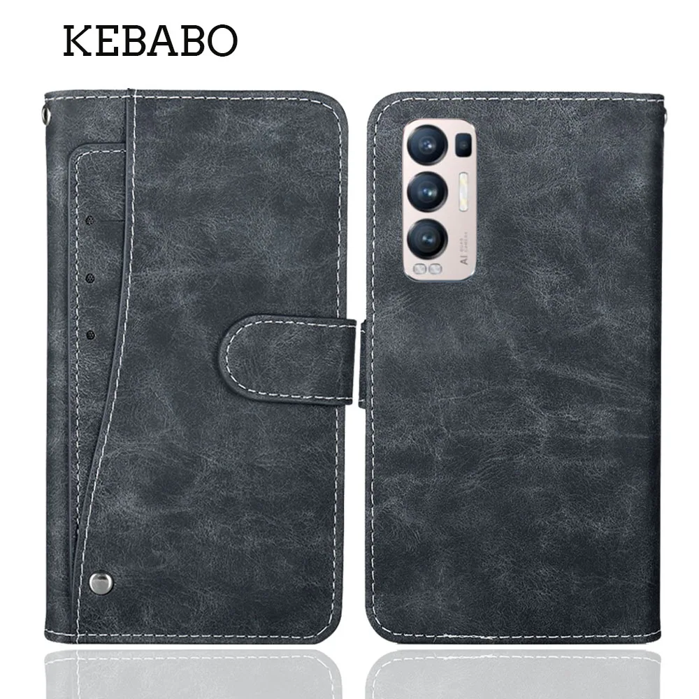 เคสหนังกระเป๋าเงิน OPPO Find X3 NEO 6.55 "แฟชั่นพลิกช่องเสียบการ์ดหรูหราฝาครอบป้องกันโทรศัพท์ป้องกันกระเป๋าสไตล์หนังสือ