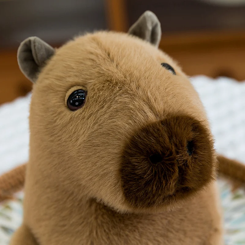 12-30CM Schöne Capybara Plüsch Spielzeug Kawaii Capybara Plushie Kissen Gefüllte Weiche Tier Puppe Capybara Spielzeug Anhänger Spielzeug geschenk – Detail 7