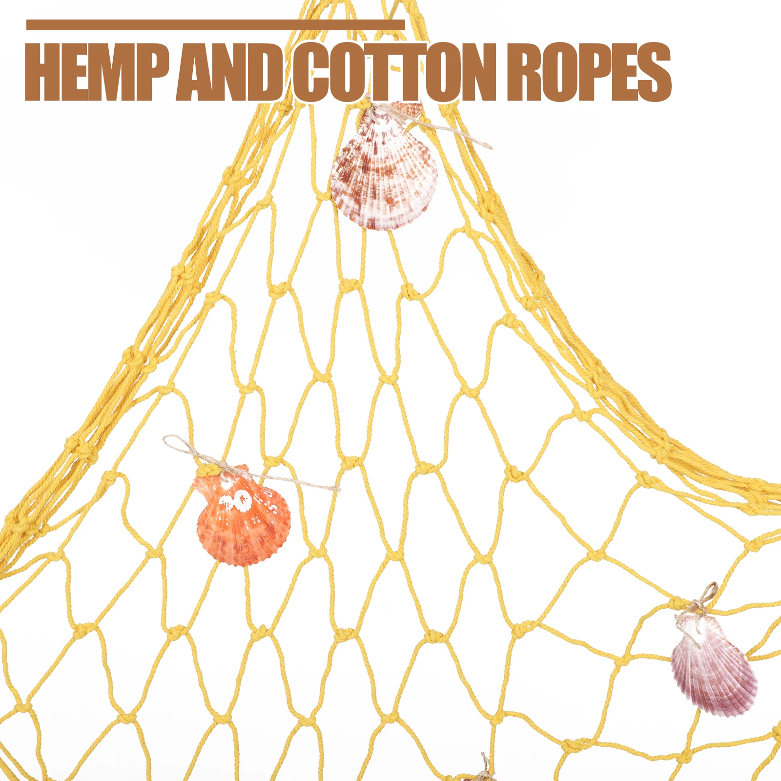 

Beach Home Decor Fishing Net Wall Art Cozy Interior Decoration Photography Props Various Scenes Decor Bright Color