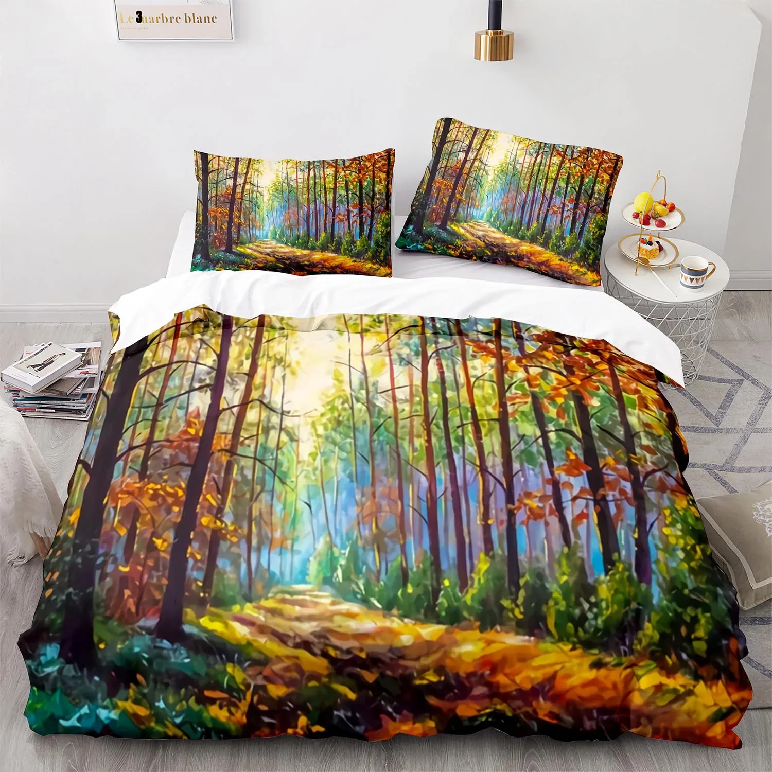 

3D Color Lead Painting Bedding Set Single Twin Full Queen King Size Art Bed Set Aldult Kid Bedroom Decor Best Gift for Family