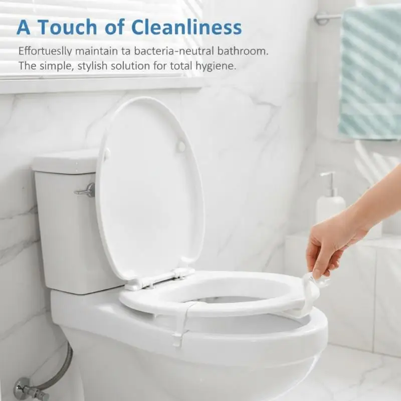 No Tool Installation Toilet Seat Stabilizer 1/2 PCS Touch Free Toilet Lid Lifter for Household Bathroom