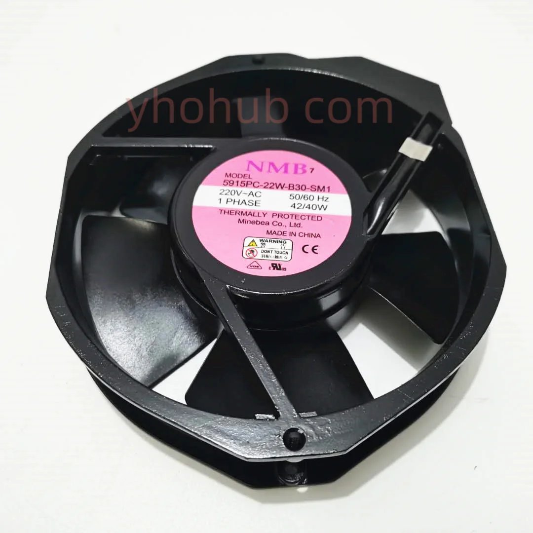 

NMB-MAT 5915PC-22W-B30 SM1 AC 220V 40W 172x150x38mm Server Cooling Fan