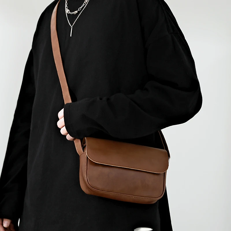 Boys' Crossbody Bag Minority Design Korean Small Shoulder Bag Messenger Bag