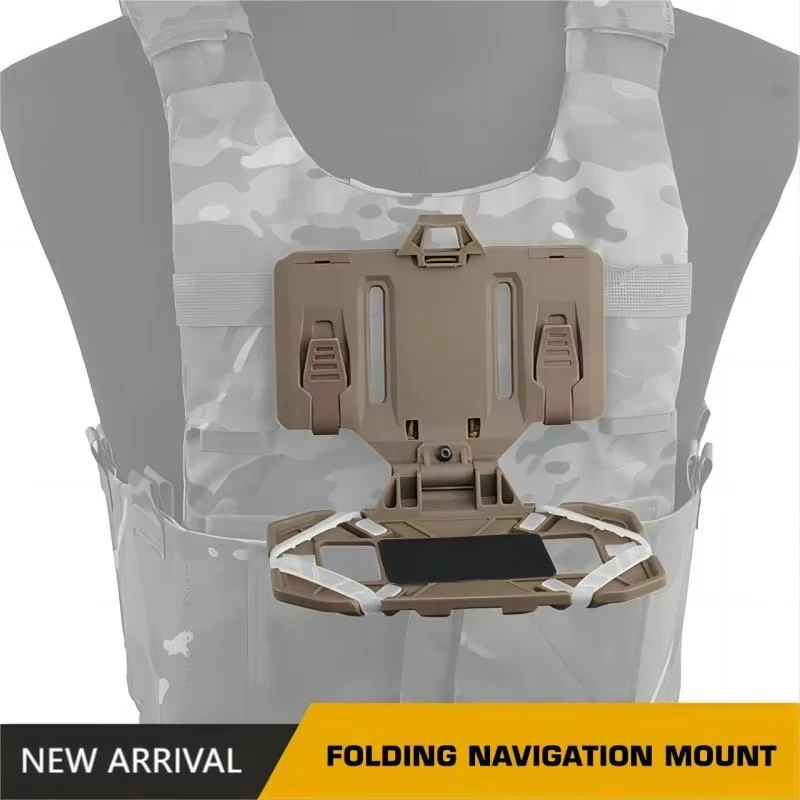 Tactical Molle Folding Navigation Board CS Airsoft Panel Molle Carrier Board Mobile Phone Holder Mount Accessones