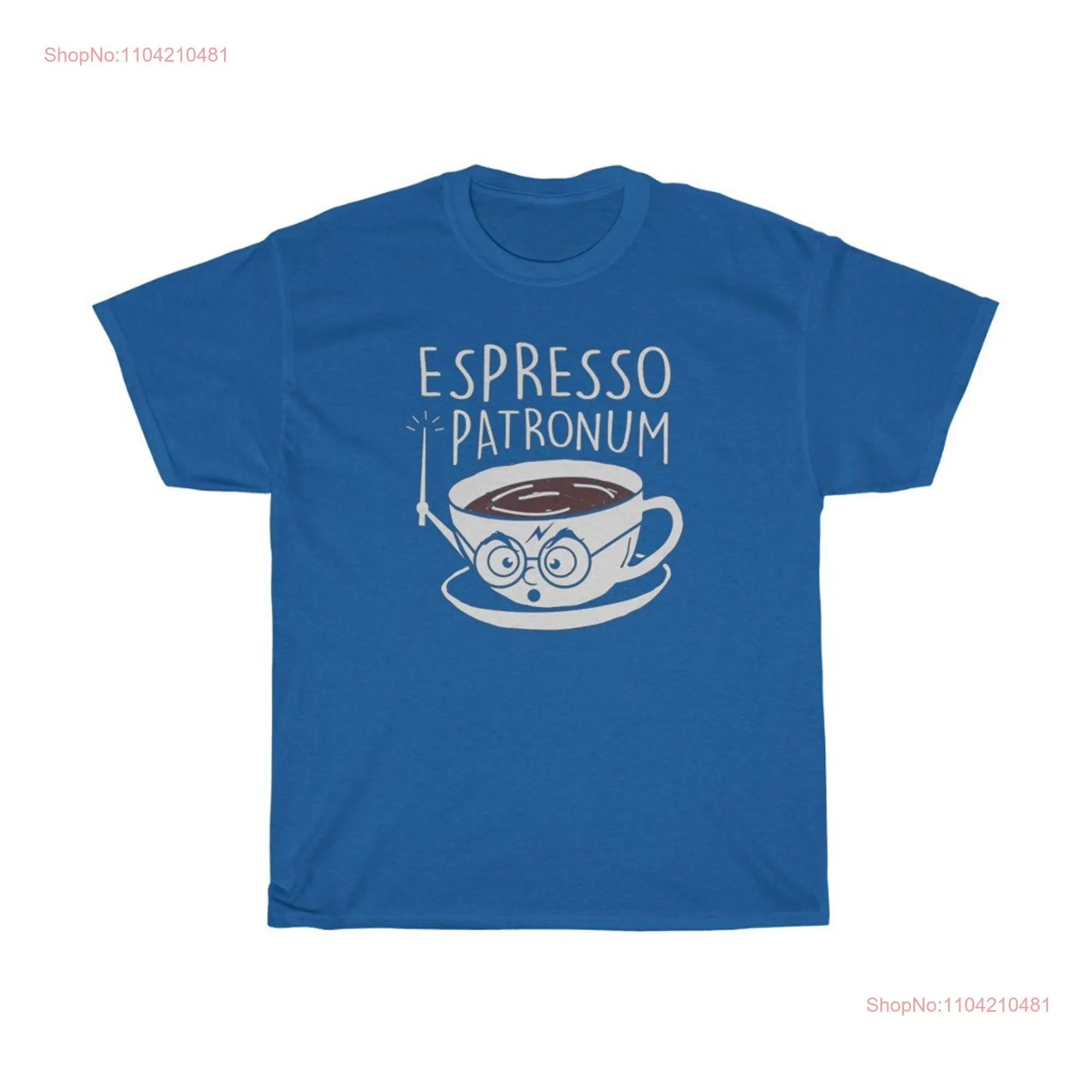 Espresso Patronum Funny Coffee Wizardry T Shirt long or short sleeves