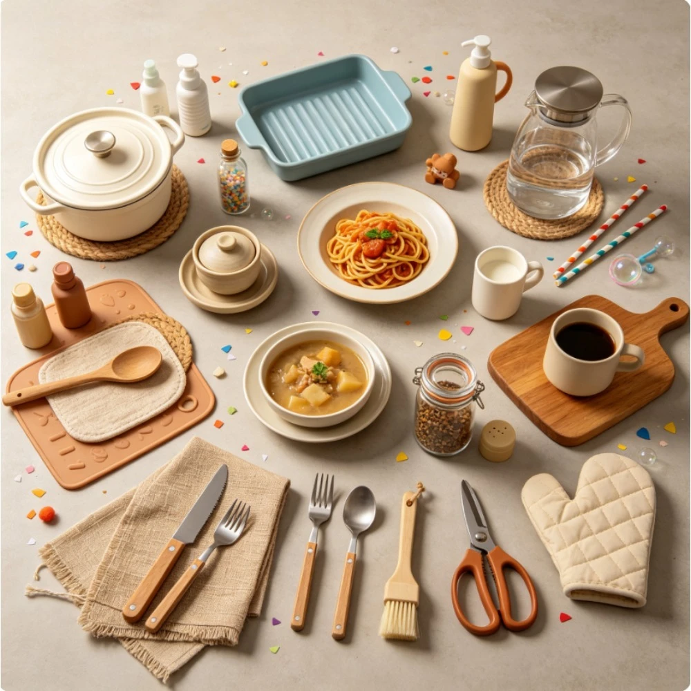 Home Kitchen Mystery Tableware Pack, Random Selected Dining Accessories, Warm Daily Household Use Gift