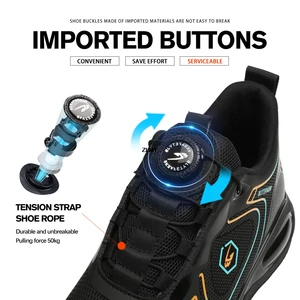 Wasserdichte Sicherheitsschuhe Zehenstahl für Männer, Bohrergeschwindigkeit, Arbeitssicherheitsstiefel, 2024 8 Hauptverkaufsschuh mit Herrenschnalle - №8