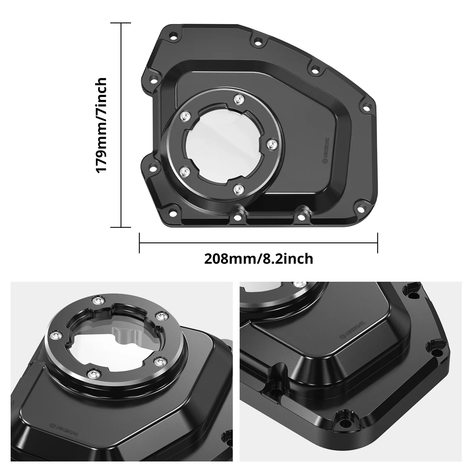 For 01-16 Harley Road King FLHR Street Glide FLHX Motorcycle Cam Cover for Dyna Street Bob Fat Bob Low Rider Wide Glide 01-2017 view 2
