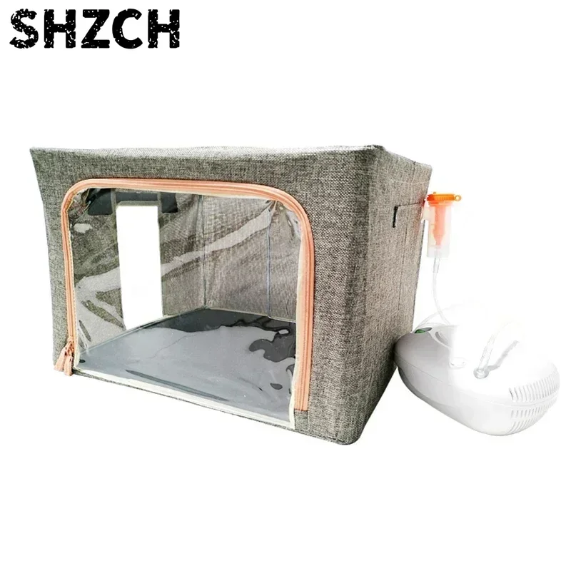 Large Capacity Home Pet Care Room Durable Dog Atomization Box Foldable Cat Oxygen Boxes Comfortable Portable Dogs Cage Cat Care
