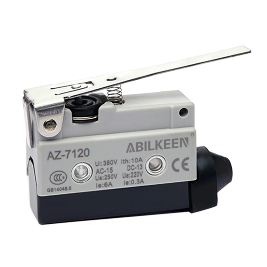ABILKEEN AZ-7120 مفتاح صغير مقاوم للماء 1NO1NC 250 فولت 10A تحميل مفتاح حد صغير صناعي مع محطة 3Pin
