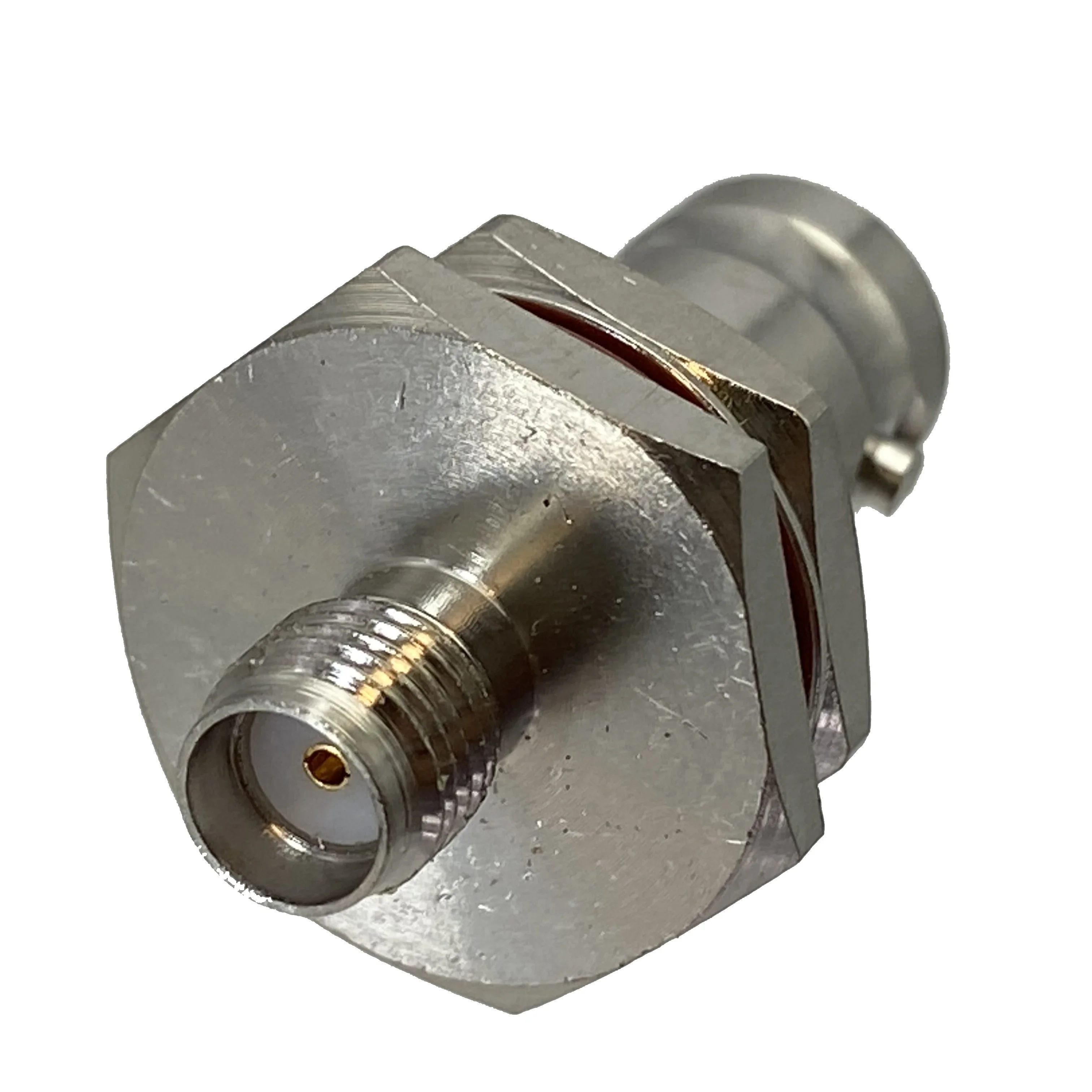 1Pcs Adapter BNC Female To SMA Female Jack Nut Bulkhead RF Coaxial Connector Wire Terminals