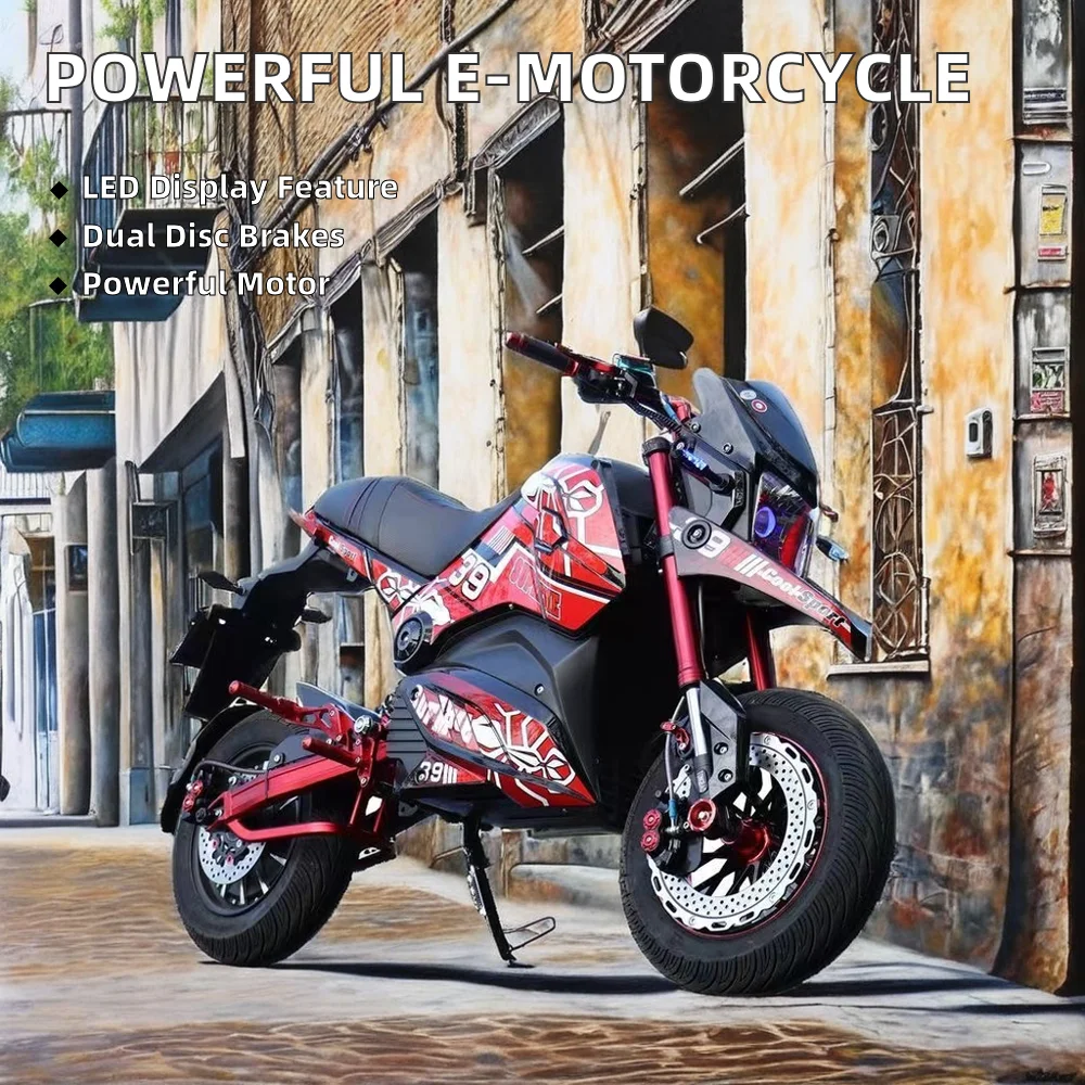 

M5 High Speed Electric Racing Motorcycle Scooter 72V 40-60km/h Max Speed New Energy Vehicle Touring Motorcycle