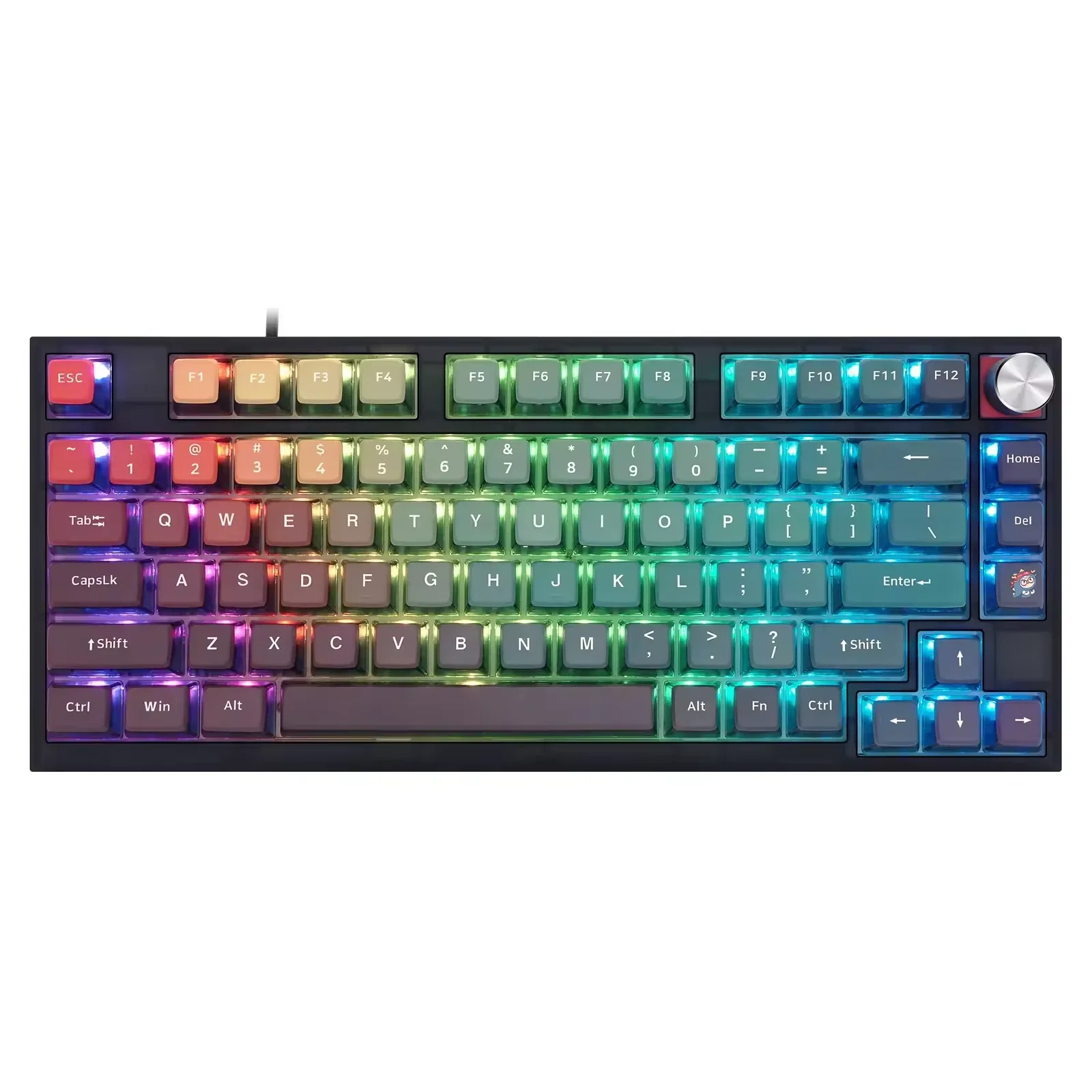 Skyloong GK75 Lite Gasket-Like Mount Wired Hot Swappable Programmable Keyboard with A Rotary Knob Factory Mechanical Keyboard