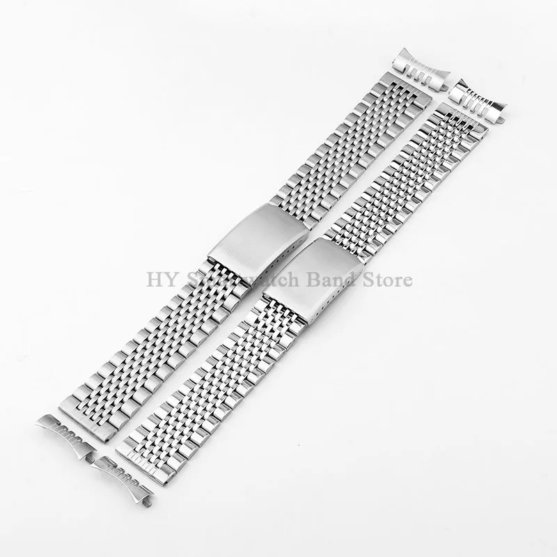 New 18mm 20mm 22mm Stainless Steel Watch Strap for Seiko for Tudor Quick Release Wrist Band Curved End Men Bracelet Replacement