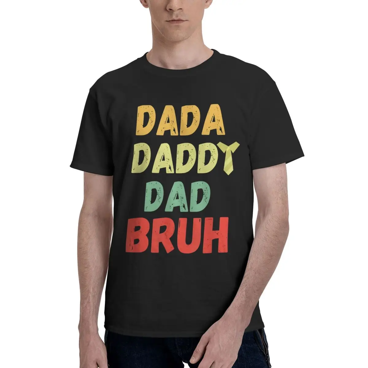 DAD Daddy Bruh Text Art Campaign Top tee Activity competition Championship premium Top quality USA Size
