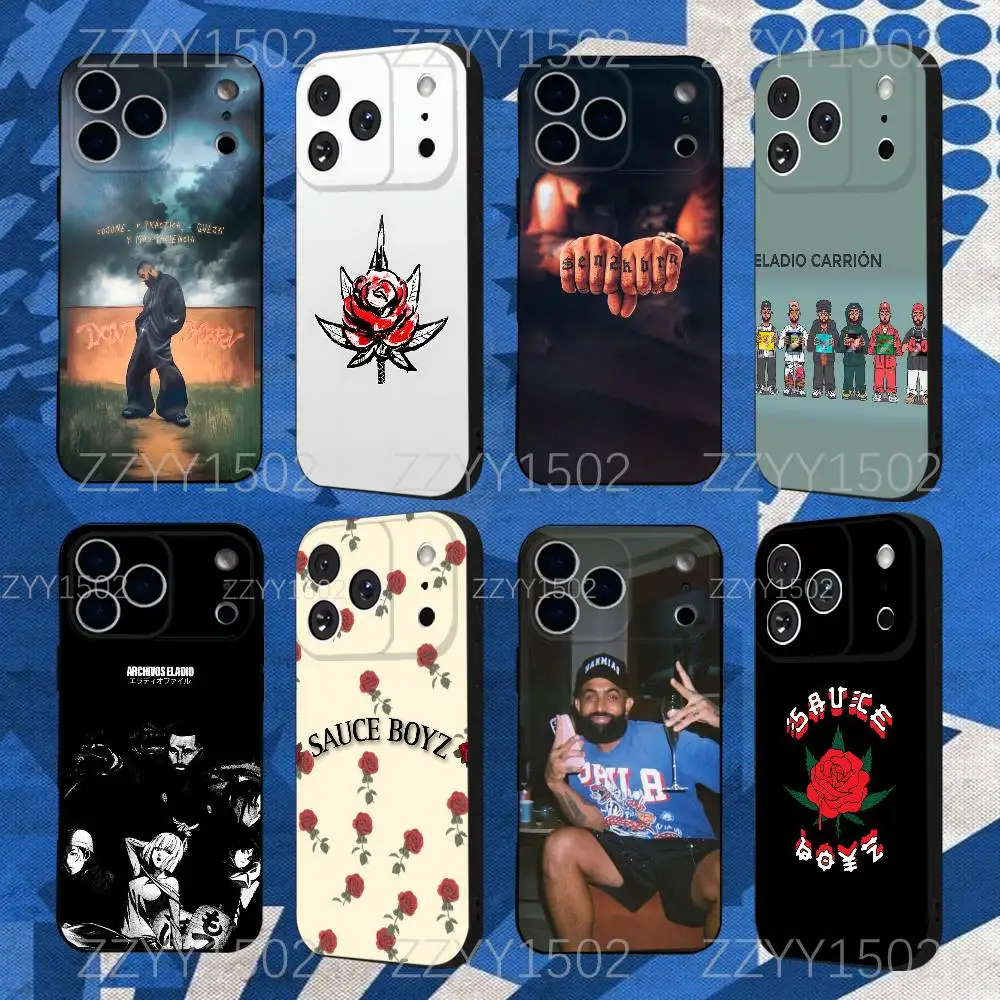 

E-Eladio C-Carrion DON KBRN Phone Case For iPhone 17,16,15,14,13,12,Pro,Max,Plus,E,SE4,Air,Mini Black Funda Shell
