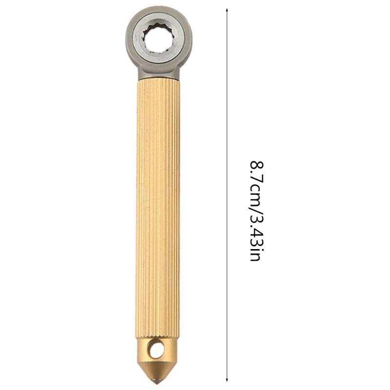 Steel Screwdriver Ratcheting Wheel Screwdriver With and Slotted Bit Tool for Enthusiasts Cyclists