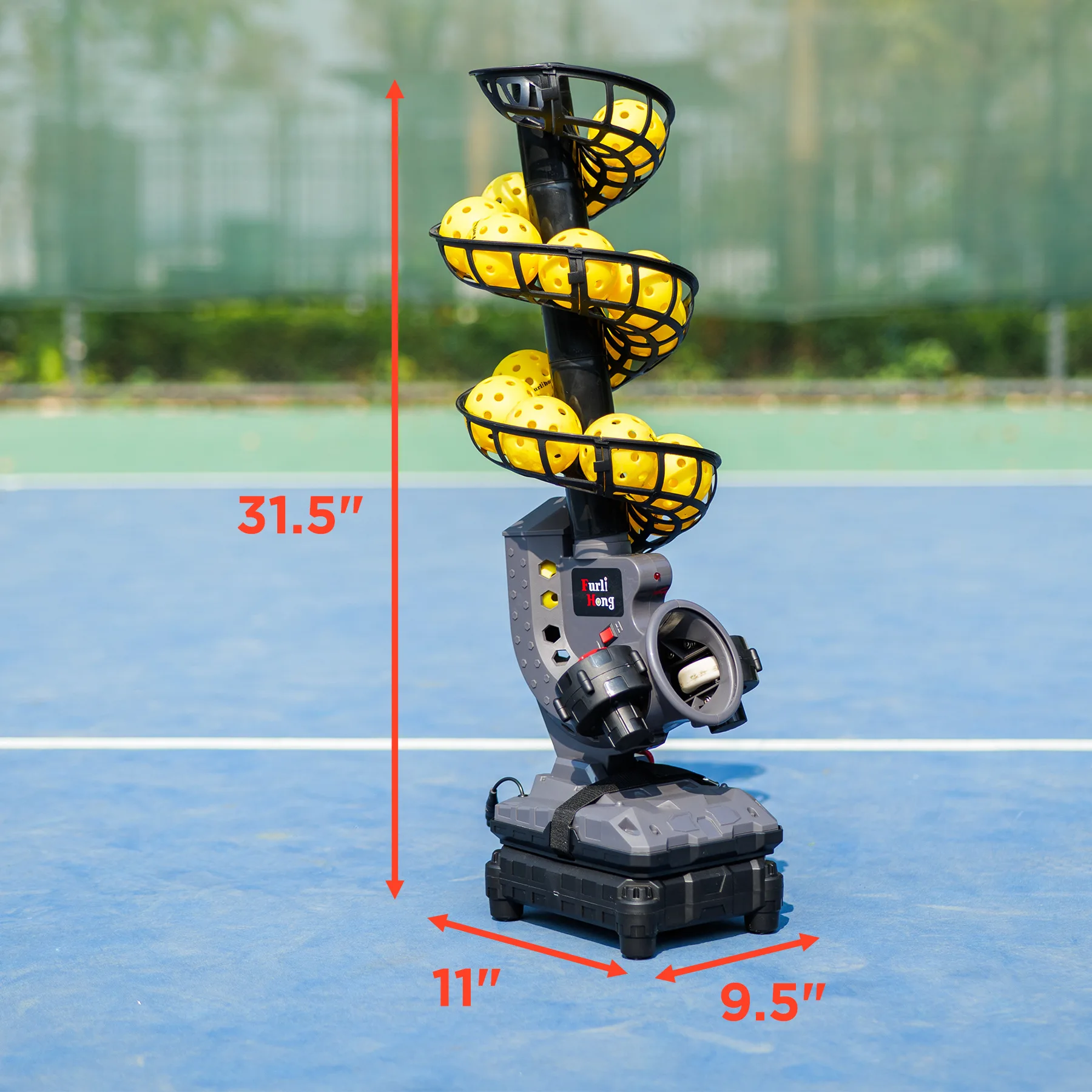 KUAIQIU Customizable Intelligent Automatic Adjustable Pickleballs Serving Machine Manufacturer-Sourced Tennis Training Equipment