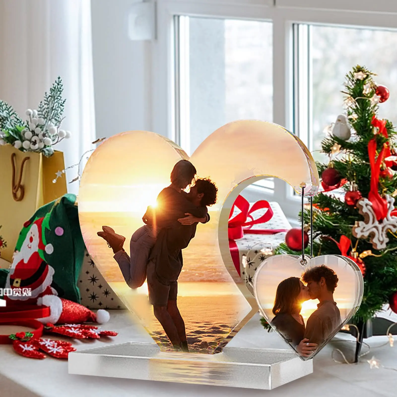 إطار صورة قلب قالب سيليكون ، قالب صب راتنج إيبوكسي كريستالي ، صناعة مجوهرات يدوية سهلة الاستخدام ، زخرفة سطح مكتب ، ديكور منزلي ، مجموعة واحدة