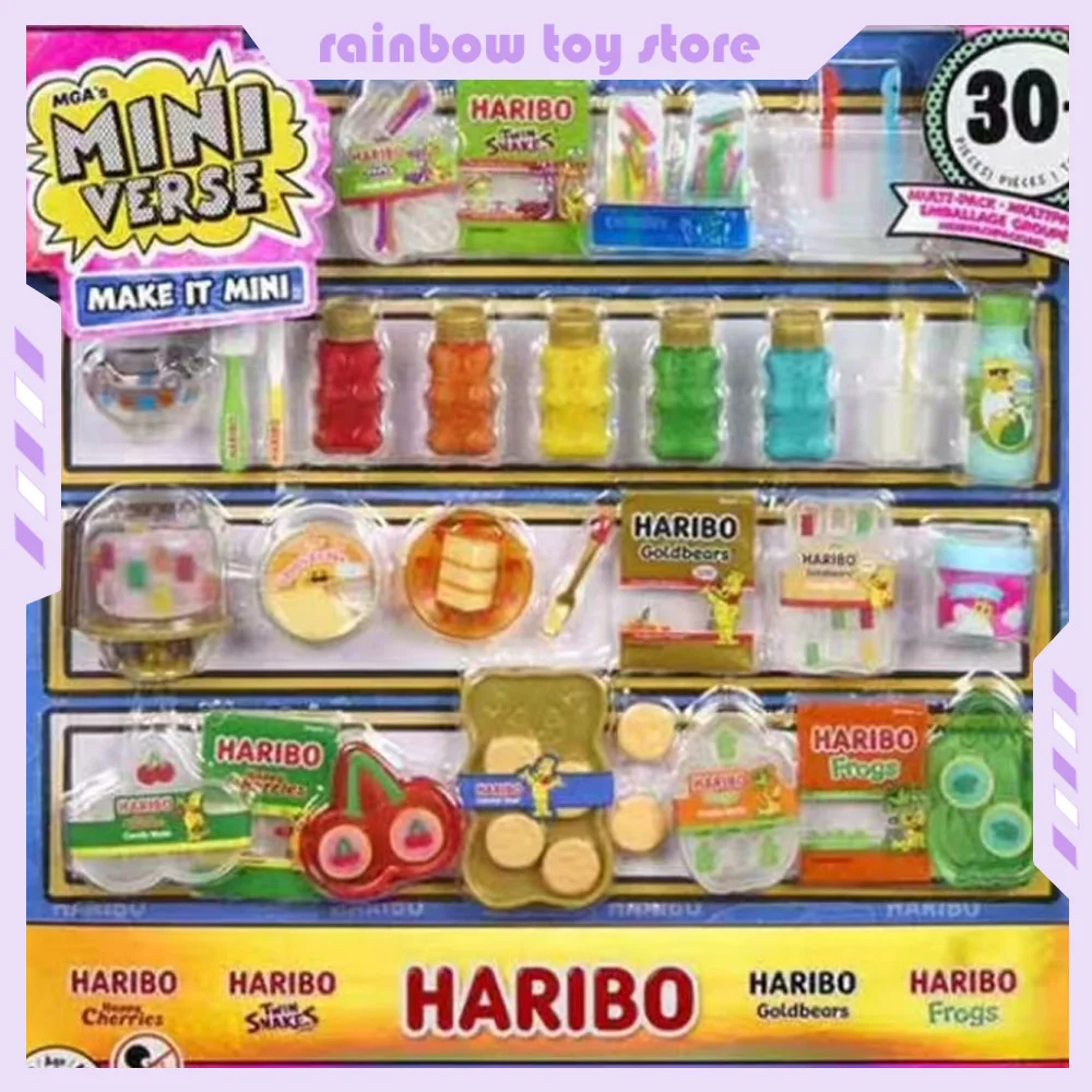 Caja Misteriosa MGA Auténtica Miniverse Make It Mini HARIBO Multipack Mini Scene Playset Casa de Juguete Caja Sorpresa Juguetes para Niños